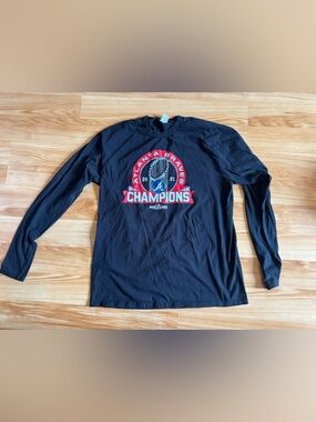Fanatics Atlanta Braves 2021 World Series Champions LS Shirt Black Large L